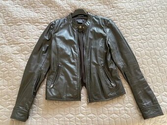 Kožená dámská bunda