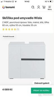 skřínka do koupelny, skříňka pod umyvadlo