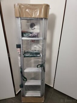 žebřík 3x6 příček, hliníkový, nové