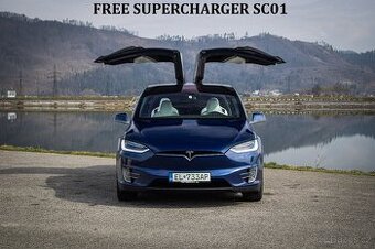 Tesla X 75D Free Supercharging SC01, 6 miestna, Ťažné, TOP