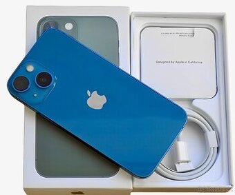 iPhone 13 Mini Blue BATERIE 100% TOP