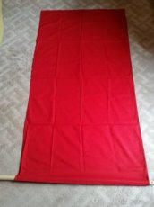 červená vlajka, prapor 150x77 cm