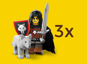 3x lego figurka 27. série Wolfpack Beastmaster / Mistr vlků