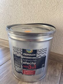 Barva na střechu černá metal Primalex (2x 5l)