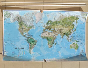 Nástěnná mapa světa 135x85cm - 1