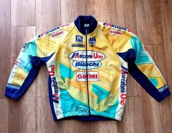 Retro cyklistická bunda Mercatone Uno 98' - 1