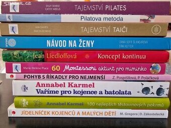 Knihy ženské, těhotenské, cvičení