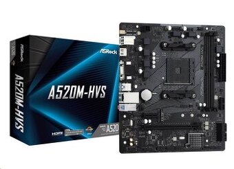 ASRock MB Sc AM4 A520M-HVS, AMD A520M, 2xDDR4, HDMI - nekomp