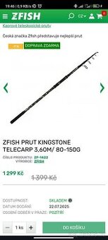 Rybářský prut + naviják Zfish Sygna QD 9000