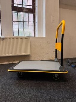3x Vozík plošinový se sklopným madlem 300kg