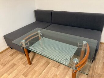 Rohová sedačka + konferenční stolek