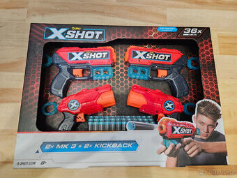 Zuru X-Shot Kickback  + Wiky  Pistole se 6 pěnovými ná