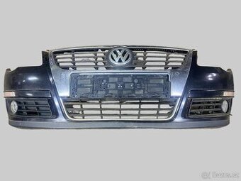 Přední nárazník + maska VW Passat B6 3C černý - 1