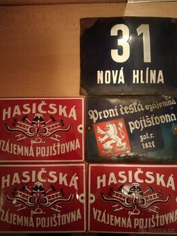 Smaltovaná cedule.Zamluveno do 22.12. - 1