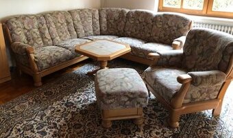 Rohová sedací souprava - Dub