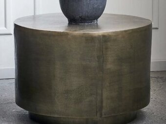 2x konferenční stolek House Doctor Rota 50 - mosazný hliník