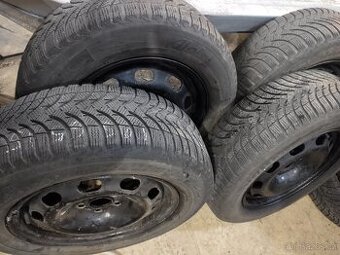 195/65 R15 M+S ZIMNÍ PNEU zn. MICHELIN + DISKY 5X100 OCTAVIA
