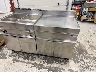 Vodní lázeň Bain Marie Modular 3,6 kW, včetně nerez stolu