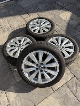 Originální alu kola Vw Polo Škoda Fabia 215/45R16 Dunlop