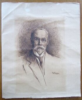 Masaryk obraz + kniha Masaryk ve fotografii 1931