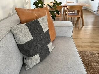 2x vlněný povlak na polštář 50x50cm