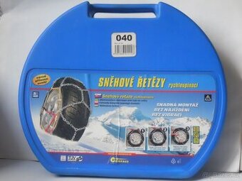 Sněhové řetězy rychloupínací, křížová stopa, sada