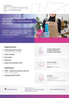 Pracovnice úklidu pouze s OZP