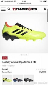 Kopačky adidas Copa Sense.2 FG vel.44 EU