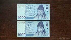 1000 Won Jižní Korea