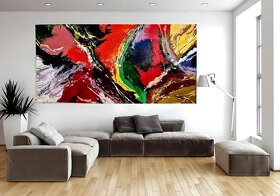 Velký abstraktní obraz 120x60 cm