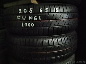 Prodám pneu zn. BRIDGESTONE 205/65/15 - 1