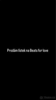 lístek na Beats for love