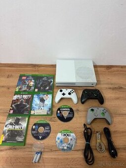 XBOX ONE S 1TB 9x HRA + 3x OVLADAČ