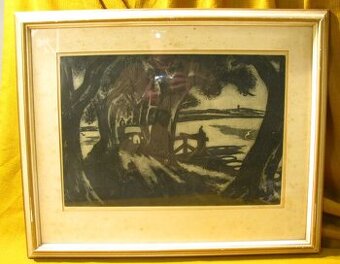 Obraz HRÁZ JAN HALLA 75X65 cm