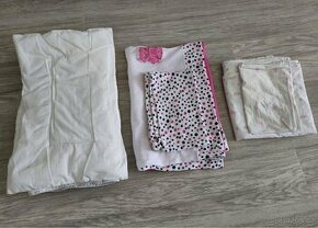 Sada detskeho lozniho pradla (polstar, perina, 2x povleceni)