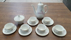 Porcelánová soupra - bílá s dekorem - 1