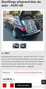 Klec do auta pro psa