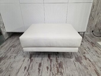 TABURET BÍLÁ EKOKŮŽE