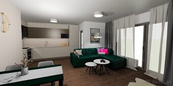 Pronájem novostavby bytu 85m2 3+kk,2 terasy,garáž, Selská - 1