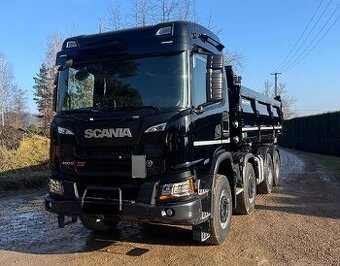 Scania G460 8x4 - třístranný sklápěč + Bordmatik