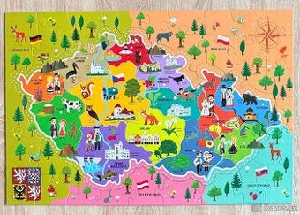 Puzzle Trefl Mapa Česka