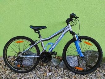 Značkové dětské kolo Author 24" (stříbrná/modrá)