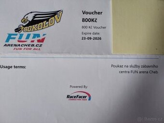 Voucher do FUN aréna Cheb