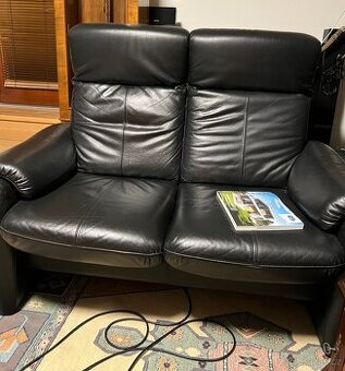 Sedačka dvojsedačka pravá kůže