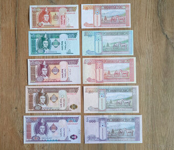 5 bankovek z Mongolska