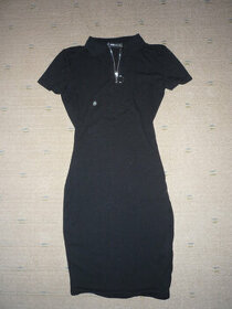 Černé tričkové šaty vel XS, 152-158 zn. FB sister - 1