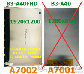 LCD pro B3-A40FHD a A3-A40 KD101N51-34NP-A1