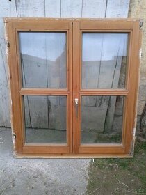 5 kusů - Dřevěné okno 100 x 110 cm