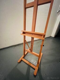 Malířský stojan malování dřevěný vysoký stabilní posuvný