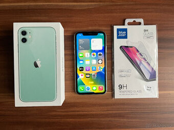 iPhone 11 - 128GB zelený + ochranné sklo